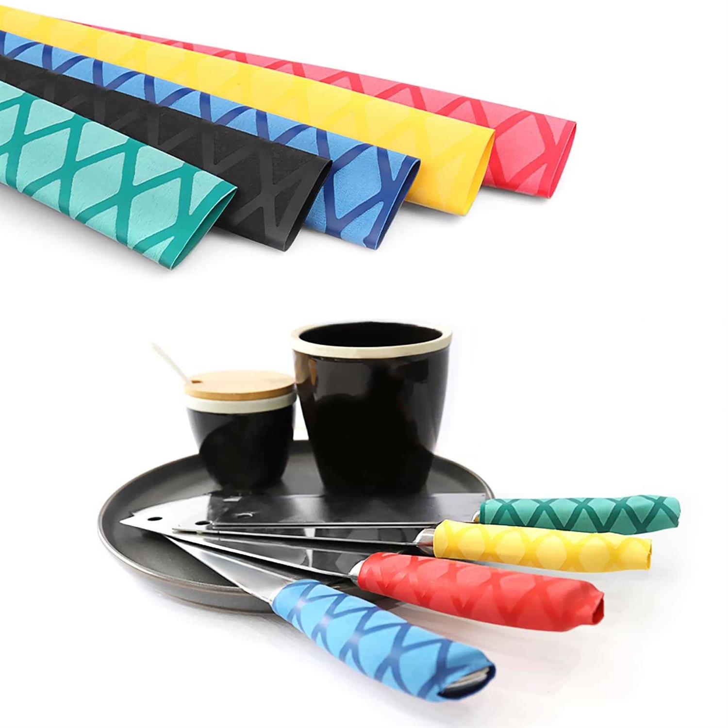 eTekGo X-Tube Heat Shrink Wrap Tubing 39&64 Lengths for Rod Grips-5 Color 14 Sizes - MT - Mrs Treak