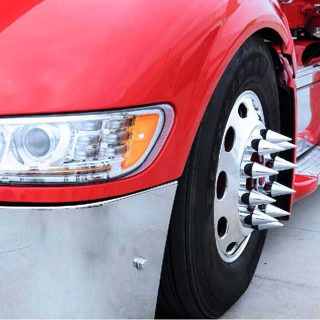 United Pacific Chrome Plastic Spike Nut Cover - MT - Mrs Treak