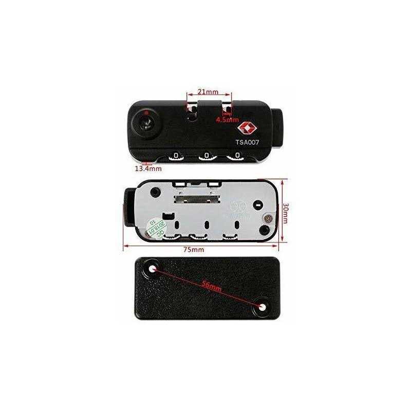 TSA007 Lock Bag Lock Luggage - MT - Mrs Treak