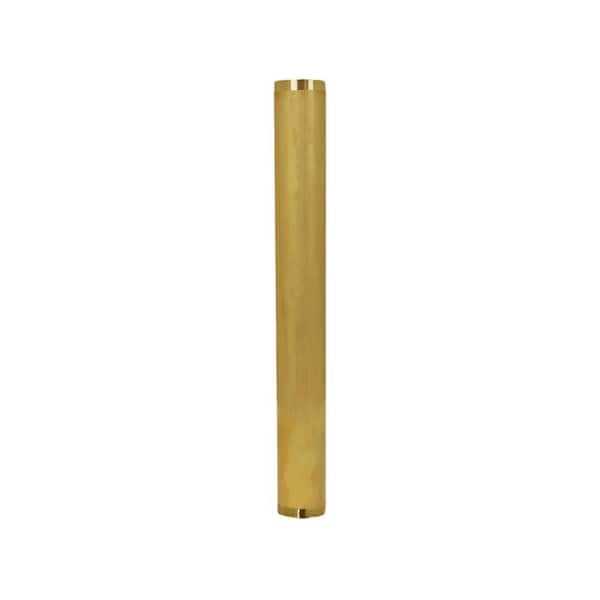 The Plumber’s Choice 1-1/2 in. x 12 in. Brass Threaded Tube for Tubular Drain Applications - MT - Mrs Treak