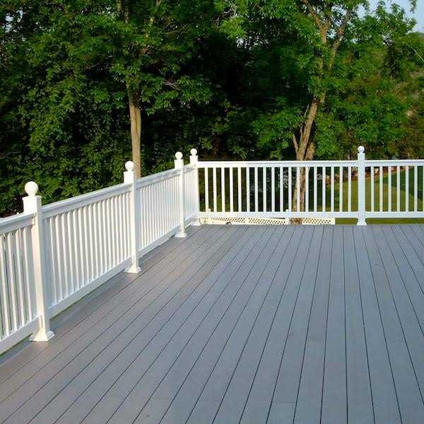 Weatherables 3.5 ft. H x White Vinyl Railing Kit - MT - Mrs Treak