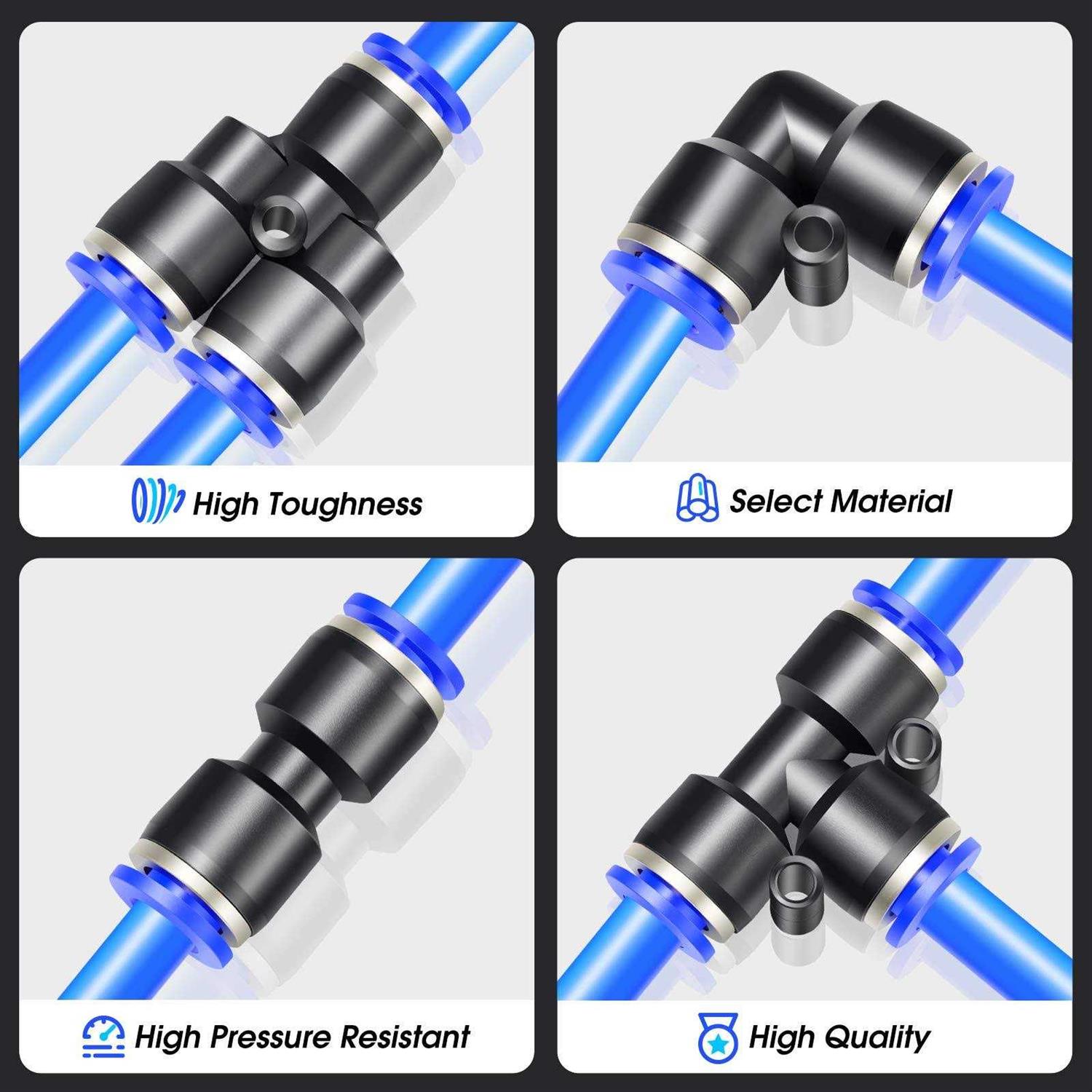 TAILONZ PNEUMATIC OD ID Polyurethane PU Air Hose Pipe Tube Kit 10 Meter 32.8ft - MT - Mrs Treak