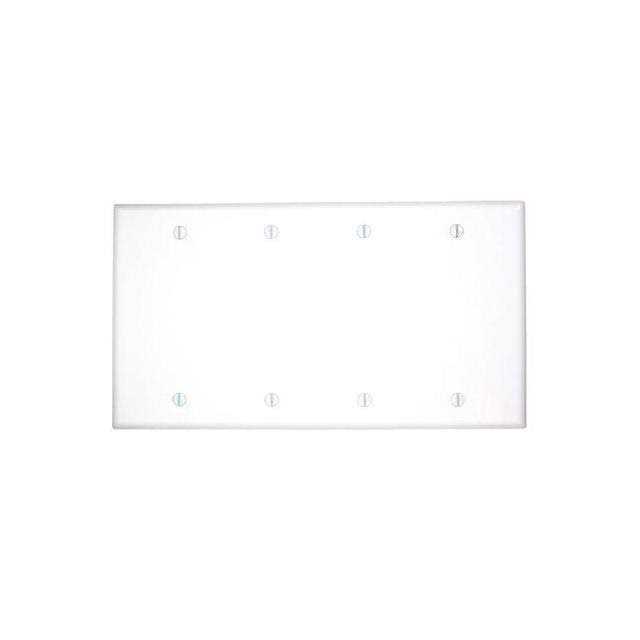 Leviton 88052 2 Gang White Single Receptacle Plate - MT - Mrs Treak