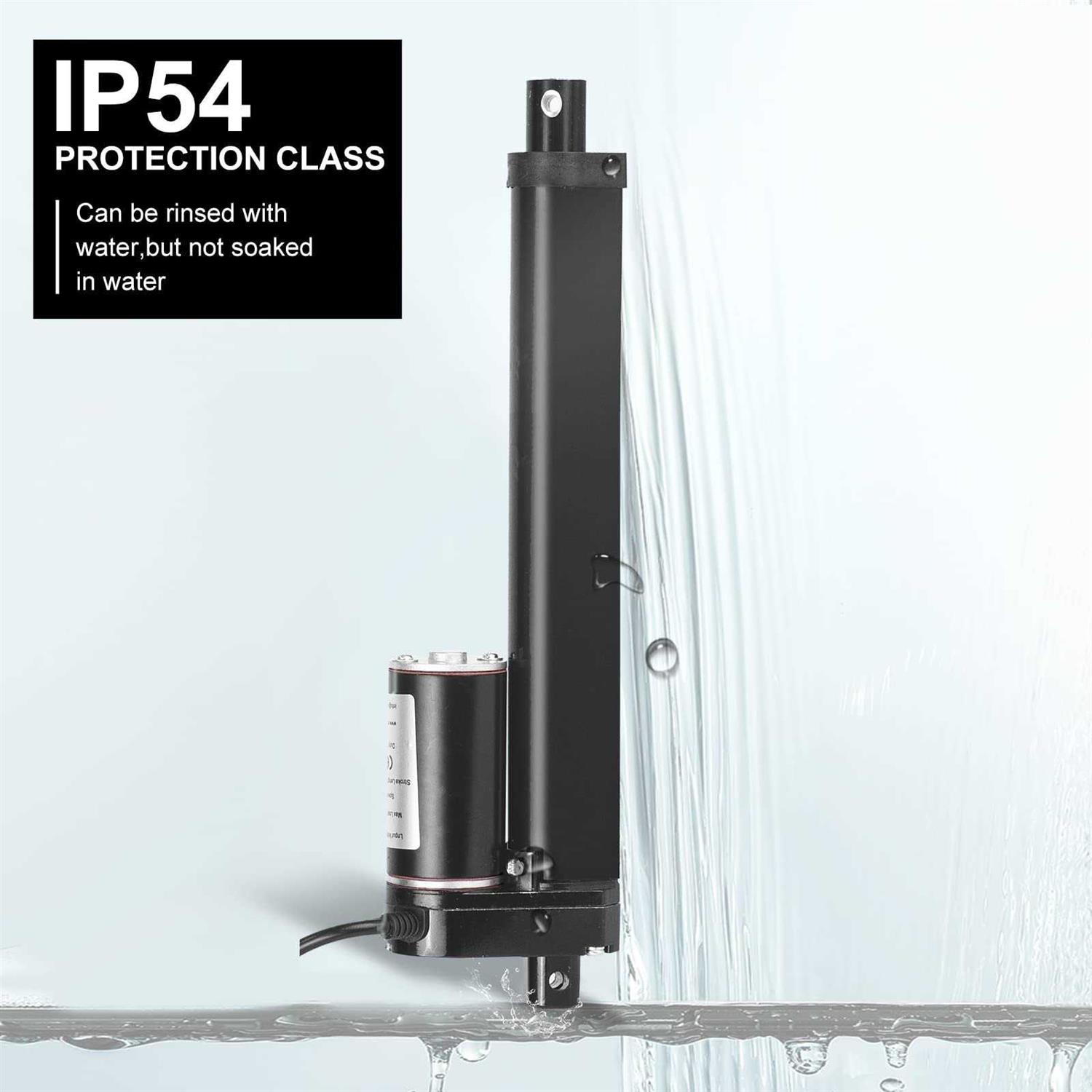 DC HOUSE High Speed 14mm/s Linear Actuator Motor 1000N DC12V with Mounting Brackets - MT - Mrs Treak