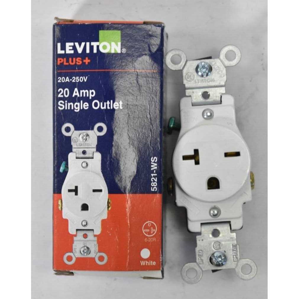 Leviton 20 Amp Double-Pole Toggle Switch Industrial 1286 - MT - Mrs Treak