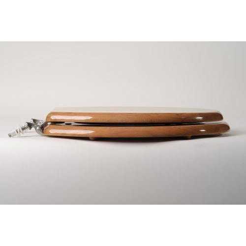 Elongated Designer Wood Toilet Seat Closed Front with Cover Comfort Seats - MT - Mrs Treak