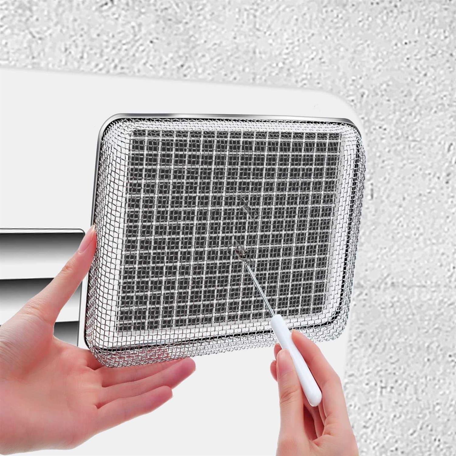 Tatuo Flying Insect Screen Rv Furnace Vent Cover Water Heater Vent Cover Stainless Steel Mesh with Installation Tool - MT - Mrs Treak
