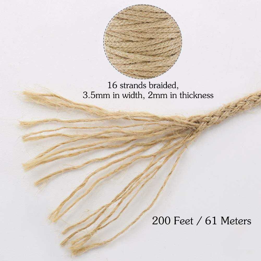 Tenn Well Braided Jute Twine Natural Jute Rope for Artworks and Crafts - MT - Mrs Treak