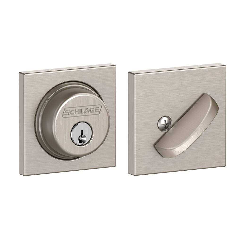 Schlage B60 Single Cylinder Collins Deadbolt - MT - Mrs Treak