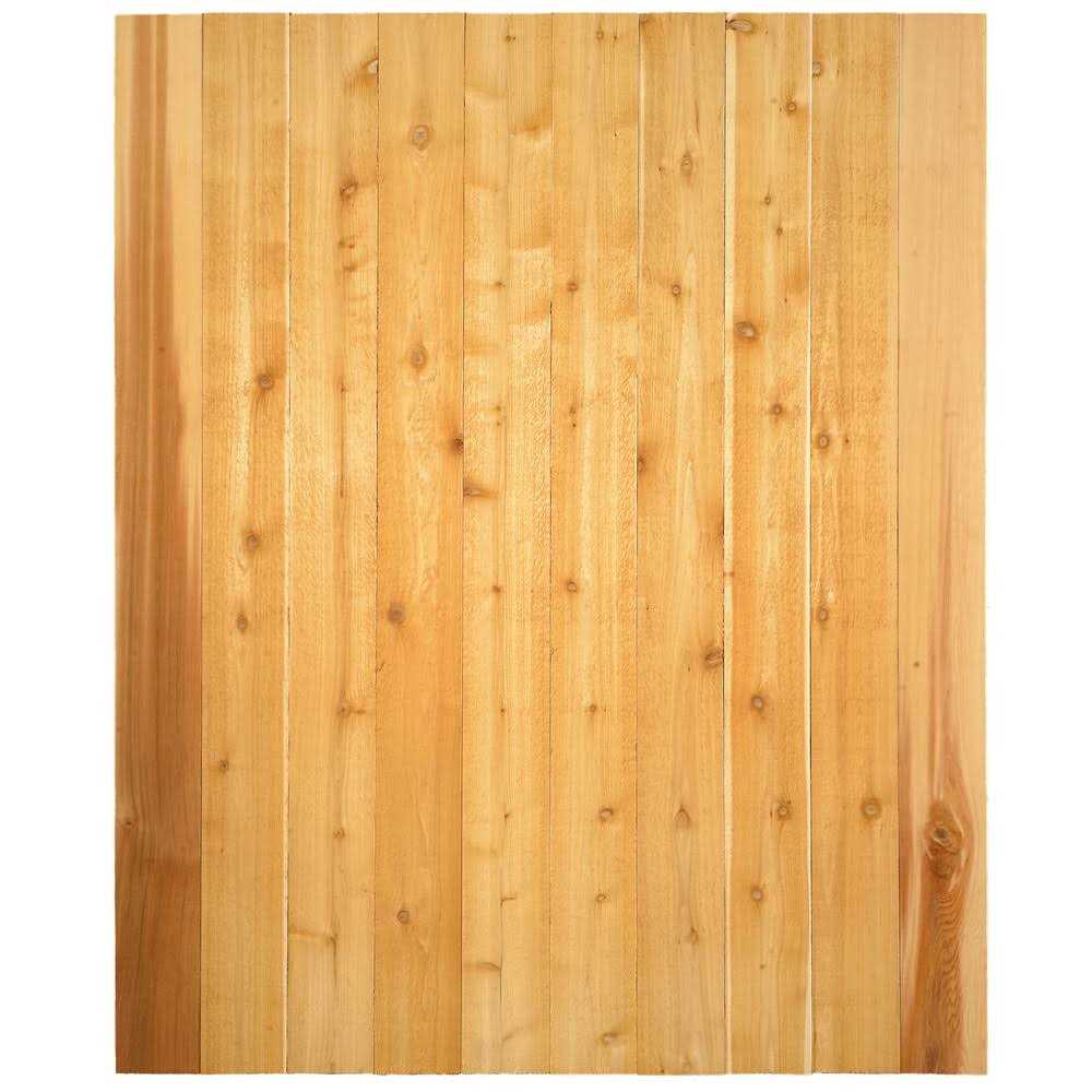 Lowe’s 5/8 in. x 5-1/2 in. x 8 ft. Western Red Cedar Flat top Fence Picket - MT - Mrs Treak