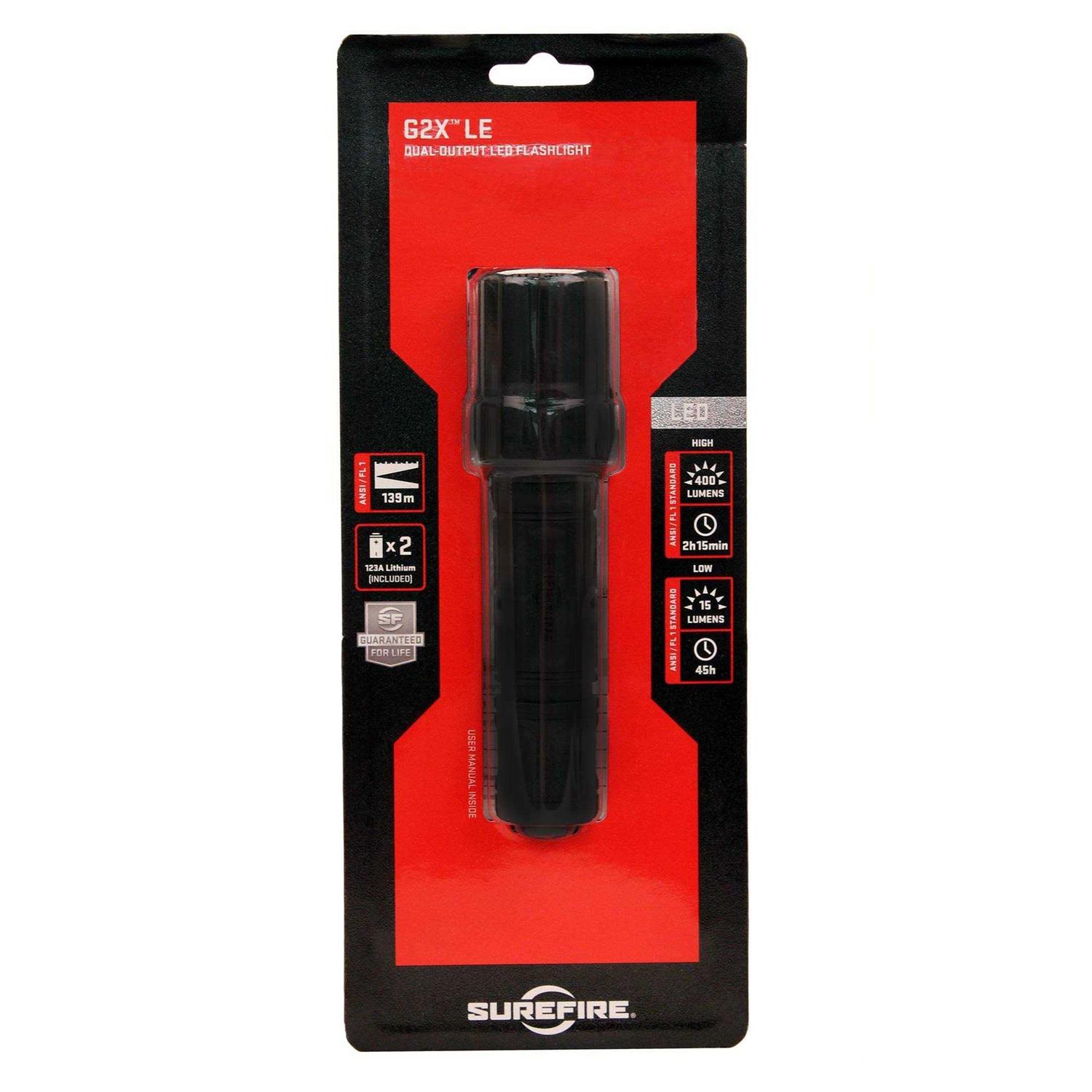 Surefire G2X LE Dual-Output LED Flashlight - MT - Mrs Treak
