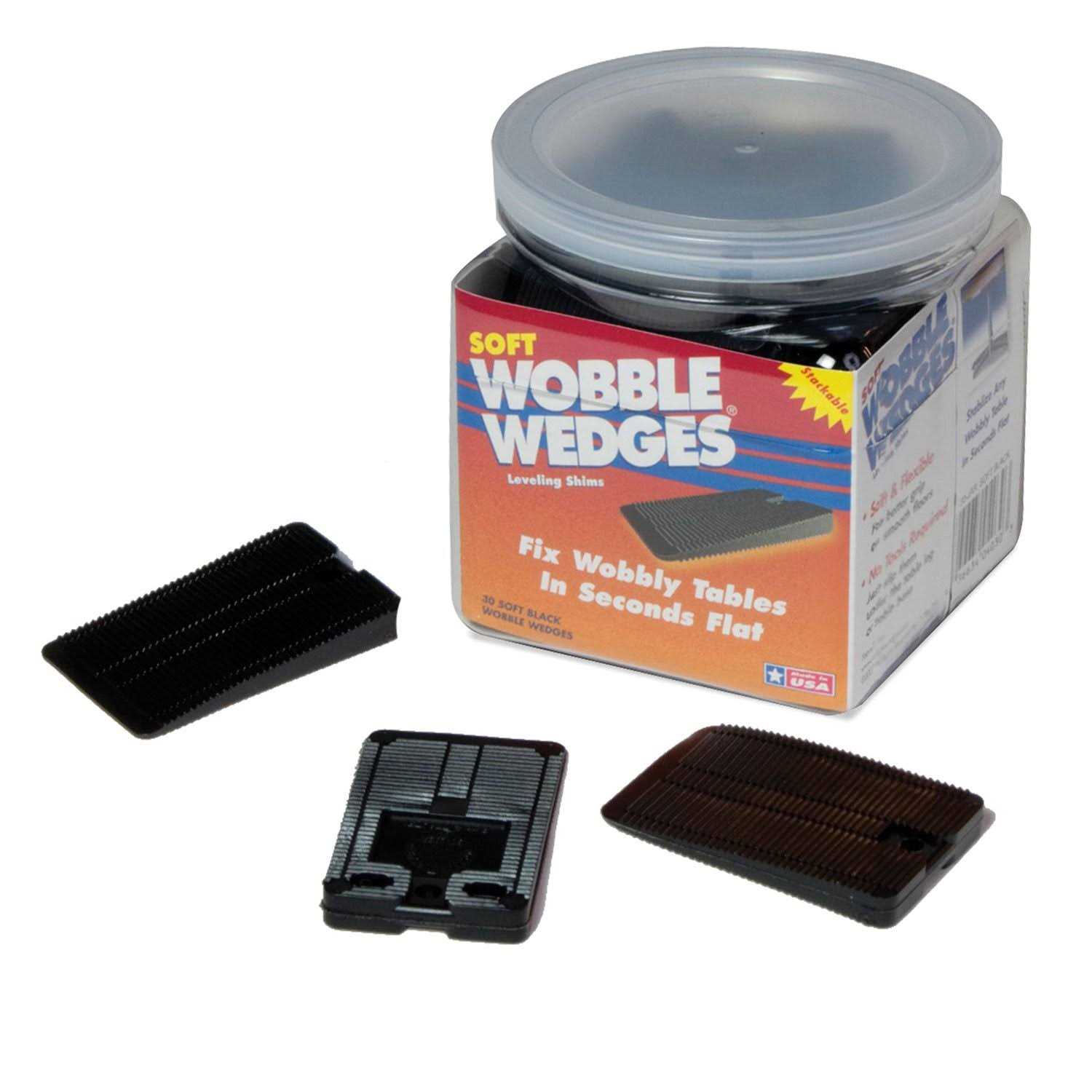 Wobble Wedges Flexible Plastic Shims, 30 Pack Multi-Purpose Shim Wedges for Home Improvement and Work - MT - Mrs Treak