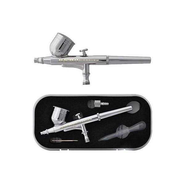 Master Airbrush Premium 6 Foot Nylon Braided Airbrush Hose with 1/8 BSP Size Fittings plus a 1/4 BSP Female to 1/8 BSP Male Fitting Conversion - MT - Mrs Treak