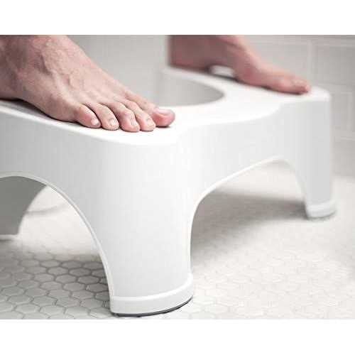 Squatty Potty Stockholm Folding Bamboo Toilet Stool 7 Collapsible, Brown and - MT - Mrs Treak