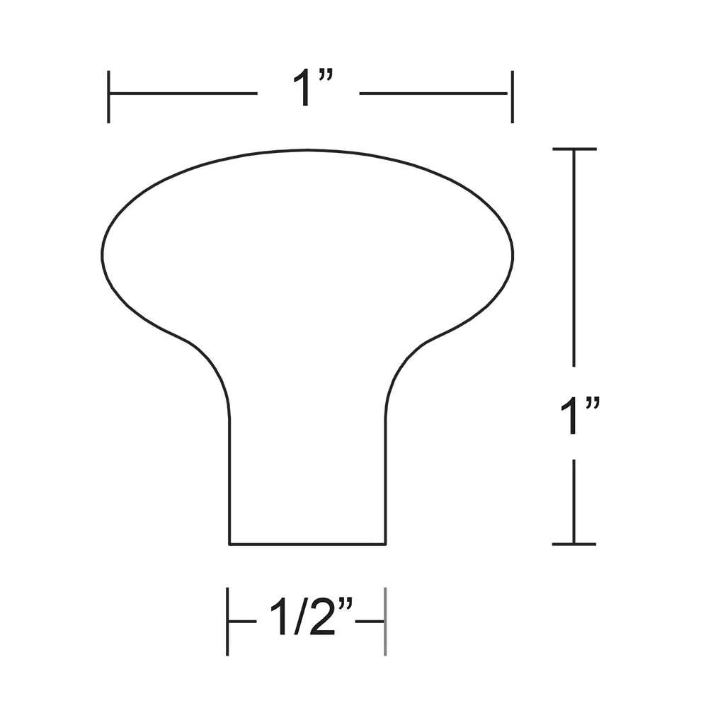 Emtek 1 Bronze Round Cabinet Knob 86057 - MT - Mrs Treak