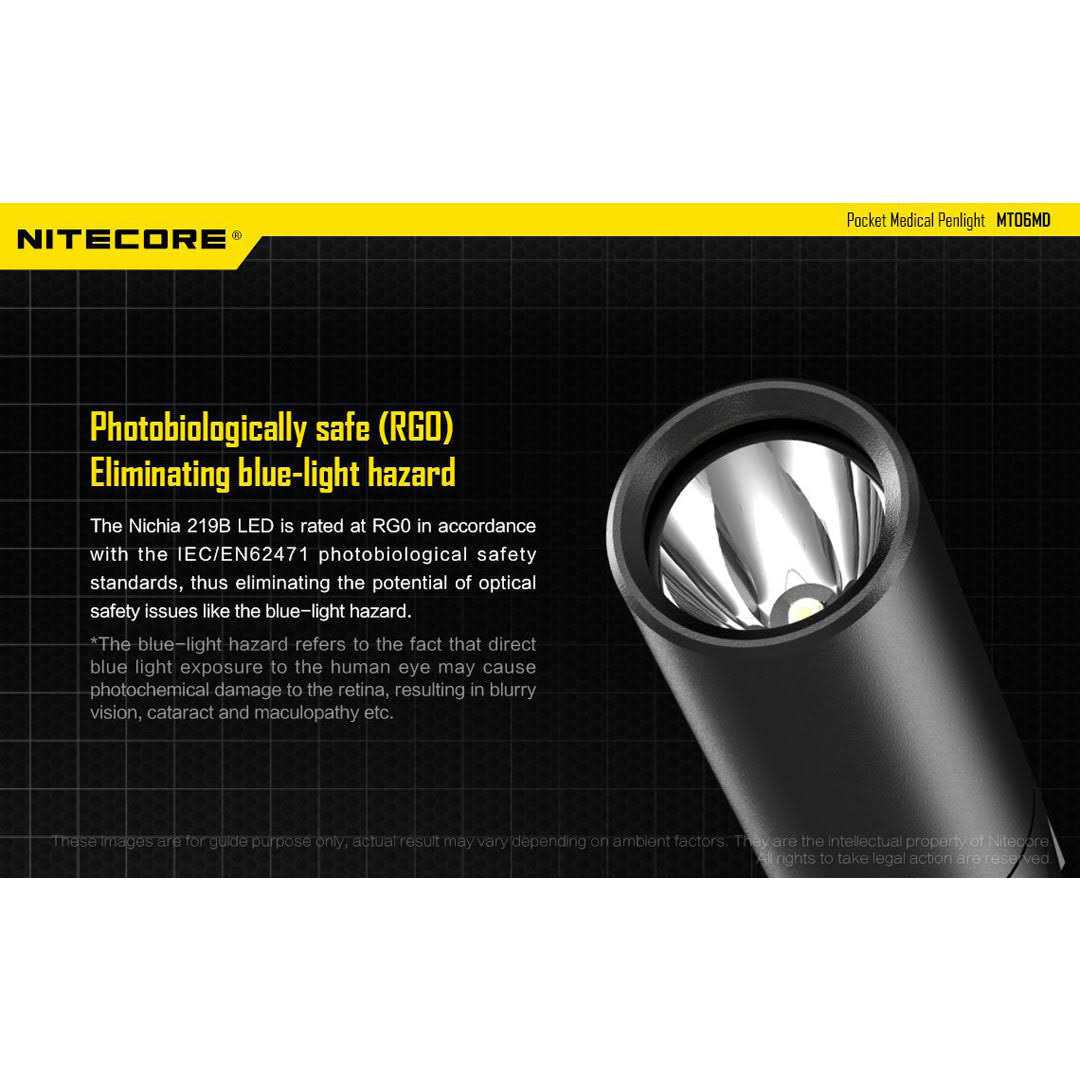 Nitecore MT06MD 180 Lumen Nichia 219B 2xAAA LED Penlight - MT - Mrs Treak