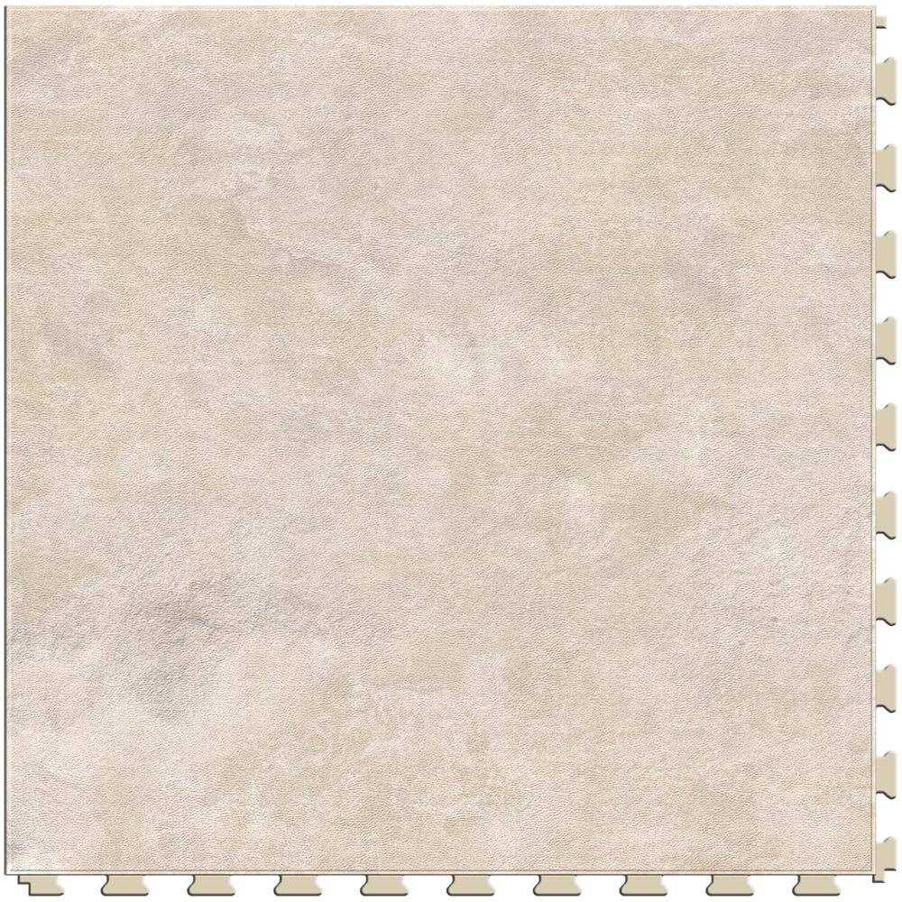 Perfection Floor Tile Castle Stone/Satin 0.05-mil x 20-in W x 20-in L Water Resistant Interlocking Luxury Vinyl Tile Flooring - MT - Mrs Treak