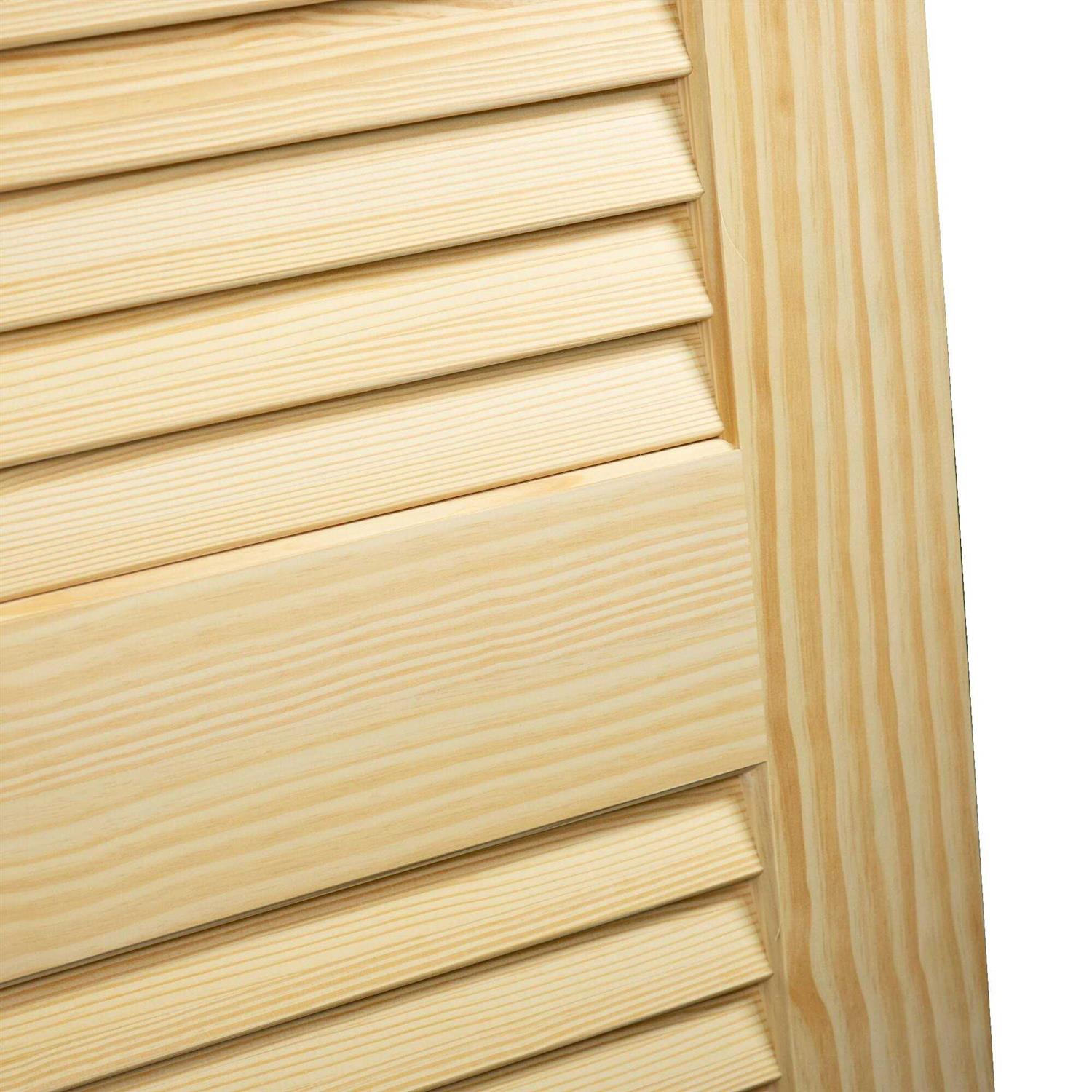 Kimberly Bay Louvered Solid Wood Primed Standard Door - MT - Mrs Treak