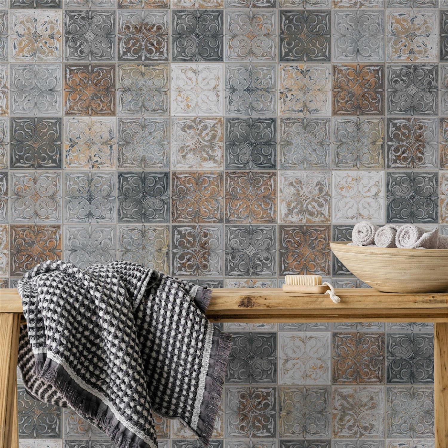 Merola Tile Antigua Lis Porcelain Wall Tile - MT - Mrs Treak
