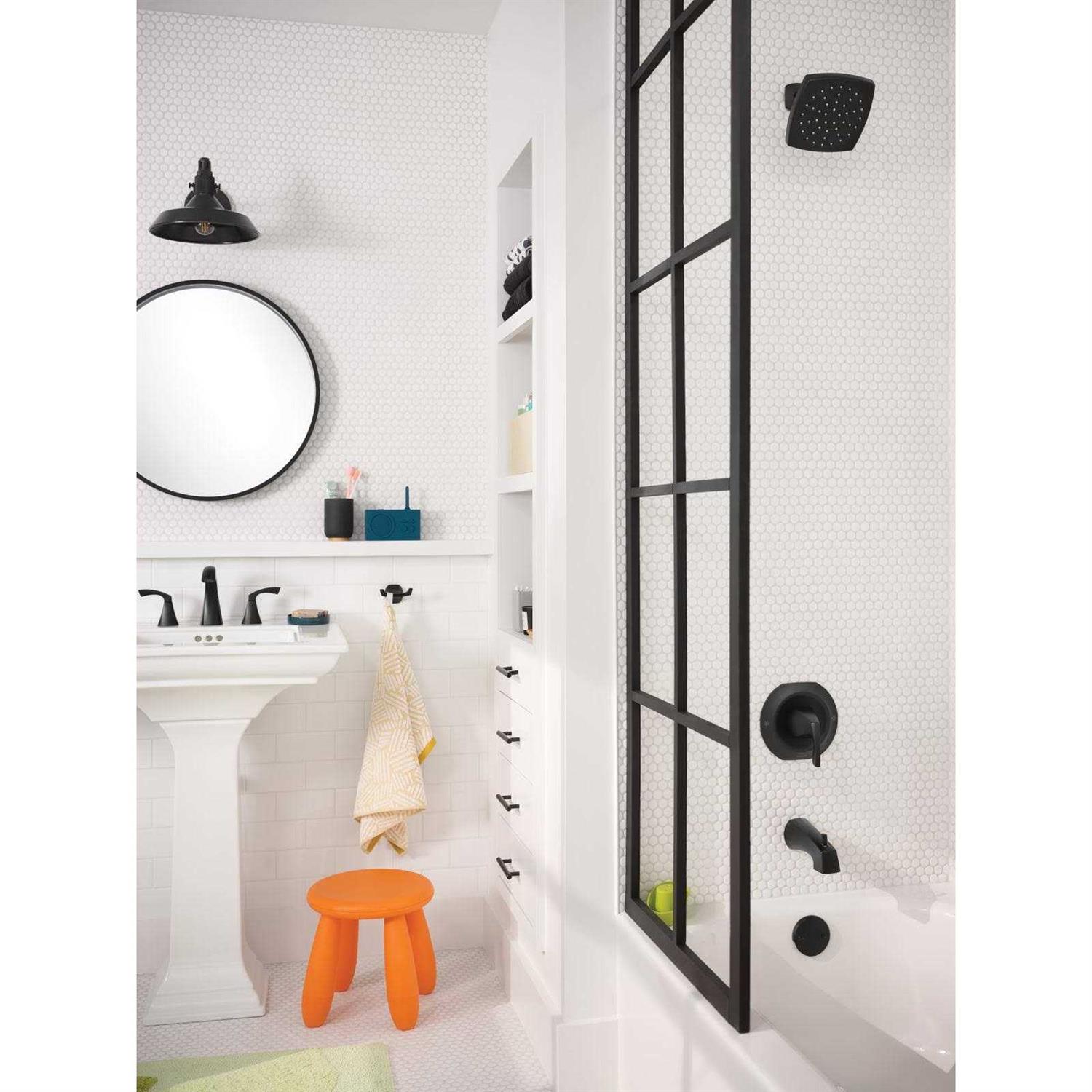 Moen Lindor Matte Black 2-Handle Centerset Bathroom Faucet - MT - Mrs Treak