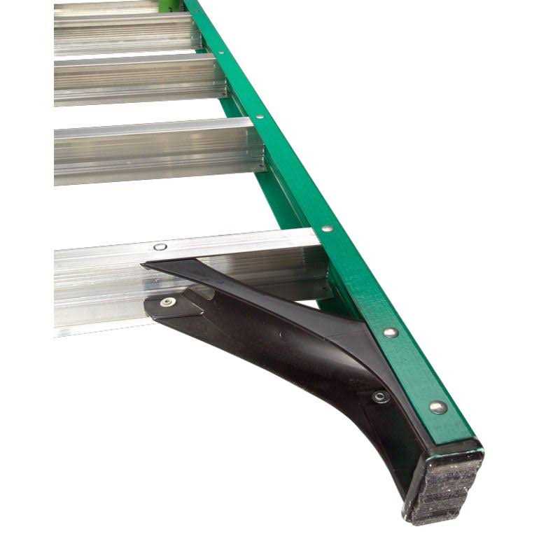 Werner 8 ft. Fiberglass Podium Step Ladder ( 14 ft. Reach Height) with 300 lbs. Load Capacity Type IA Duty Rating - MT - Mrs Treak