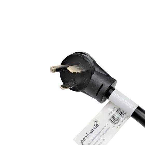 Parkworld 691753 Household Regular 15A Plug 5-15p to L5-30r Generator 3-Prong 30 AMP Locking Female - MT - Mrs Treak