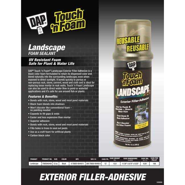 Touch ‘n Foam Landscape Exterior Filler-Adhesive - MT - Mrs Treak