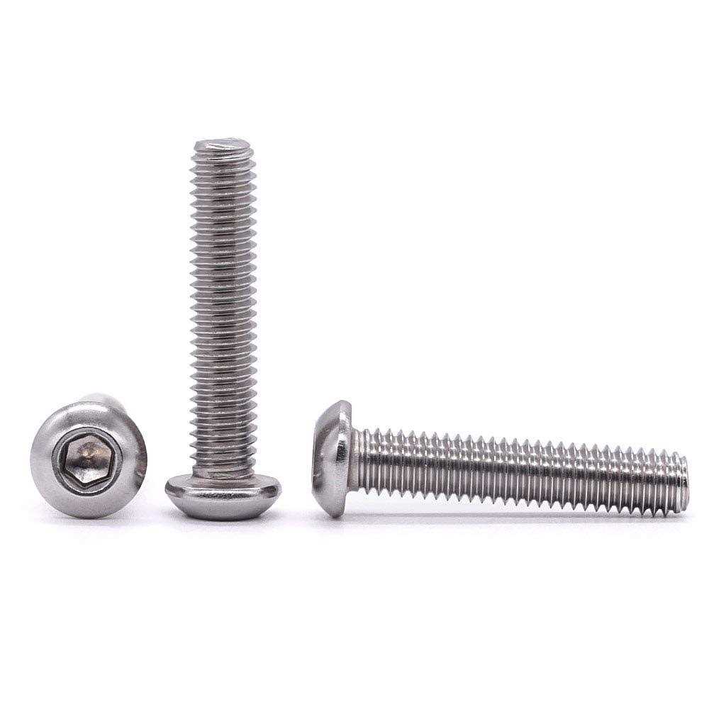 EASTLO Button Head Socket Cap Bolts Screws 304 Stainless Steel 18-8 - MT - Mrs Treak
