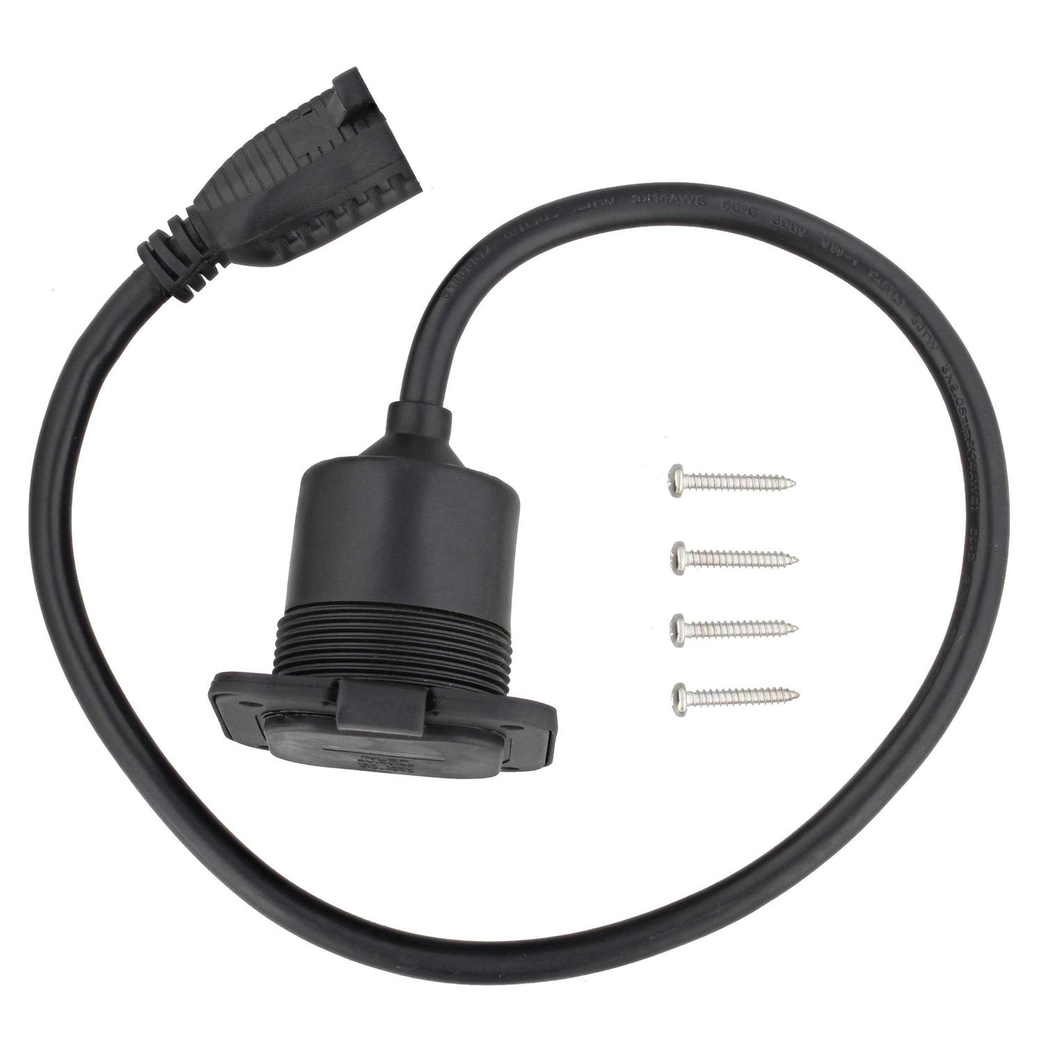 Dumble Power Inlet Port Plug 125 125v 2-Pole 3-Wire AC Port Plug 15a RV Outlet - MT - Mrs Treak