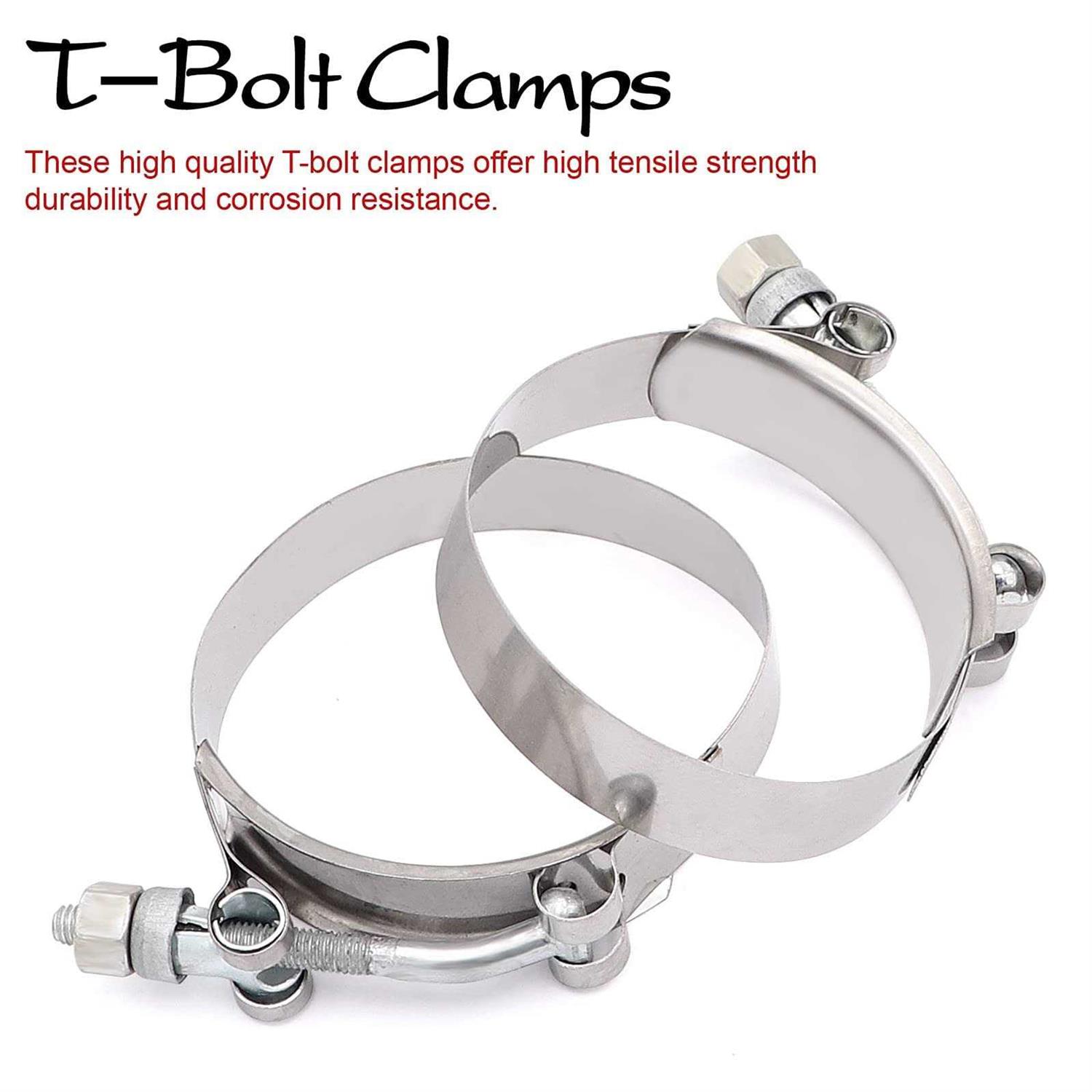 TuoLauthon 4-Ply 90 Degree Elbow Coupler Silicone Hose Length 102mm Thickness 5mm with 2 T-Bolt - MT - Mrs Treak