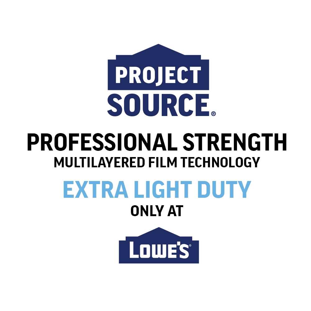 Project Source 400-ft Clear 0.5-mil Plastic Sheeting 110SG12400LOWES.5C - MT - Mrs Treak