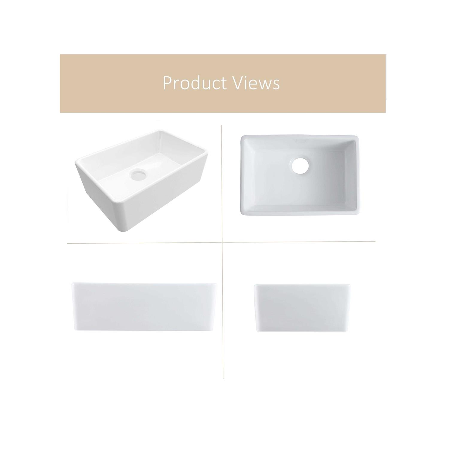 Meje #202h -18 Inch Vessel Sink Rectangle Undermount Bathroom Sink Lavatory Vanity Ceramic Pure White - MT - Mrs Treak