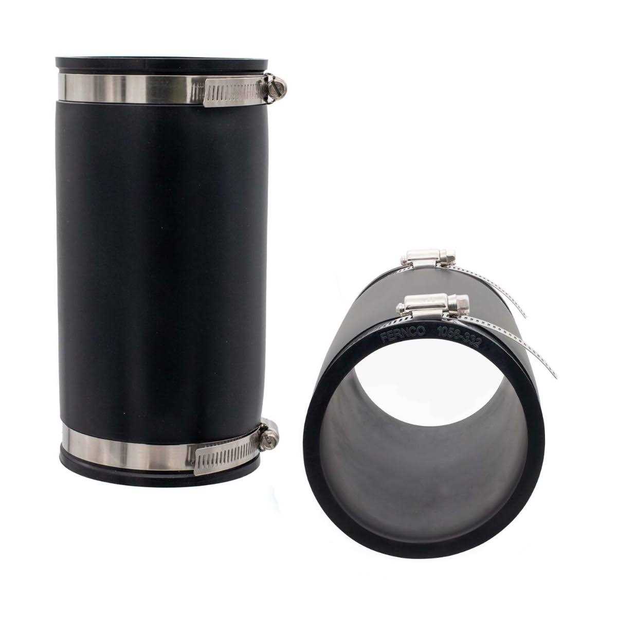 Fernco XL 1056-222 Flexible Pipe Coupling 2 to 2 inch CI/Plastic/Steel Connection - MT - Mrs Treak