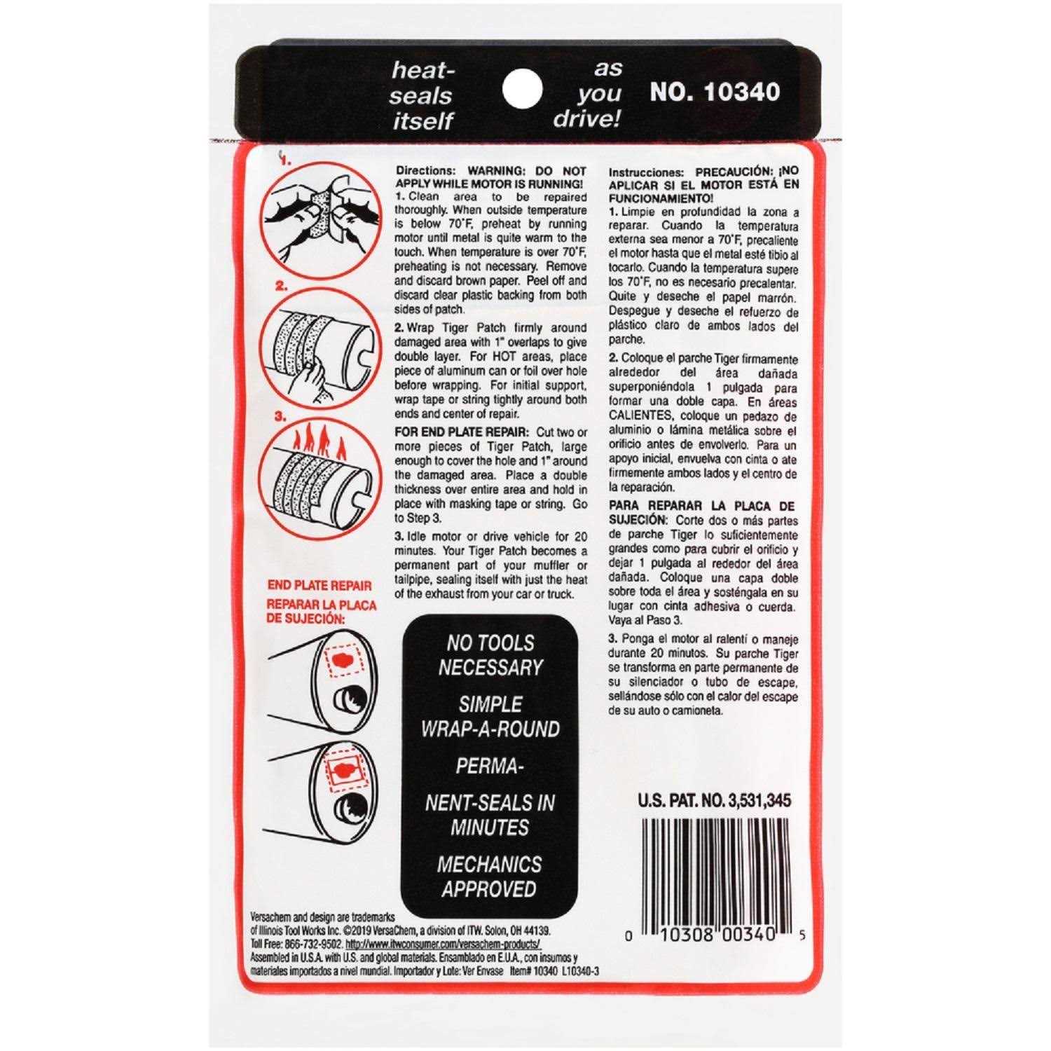 Versachem Exhaust Repair Kit 10341 - MT - Mrs Treak