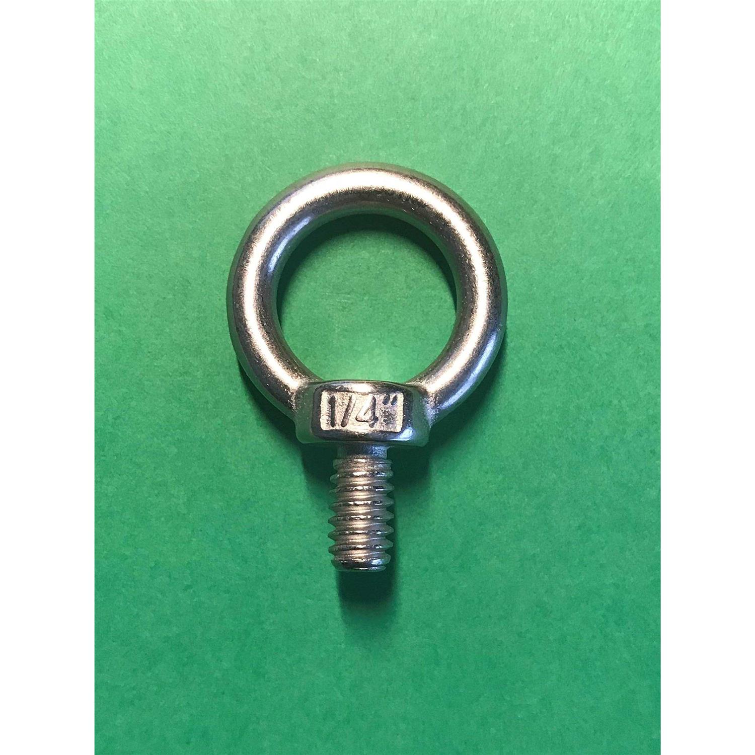 US Stainless Stainless Steel 316 Lifting Eye Bolt UNC Marine Grade - MT - Mrs Treak