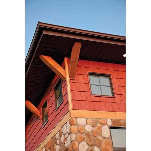 Ply Gem Take Home Sample Cedar Dimensions Round Cut 24 in. Polypropylene Siding - MT - Mrs Treak