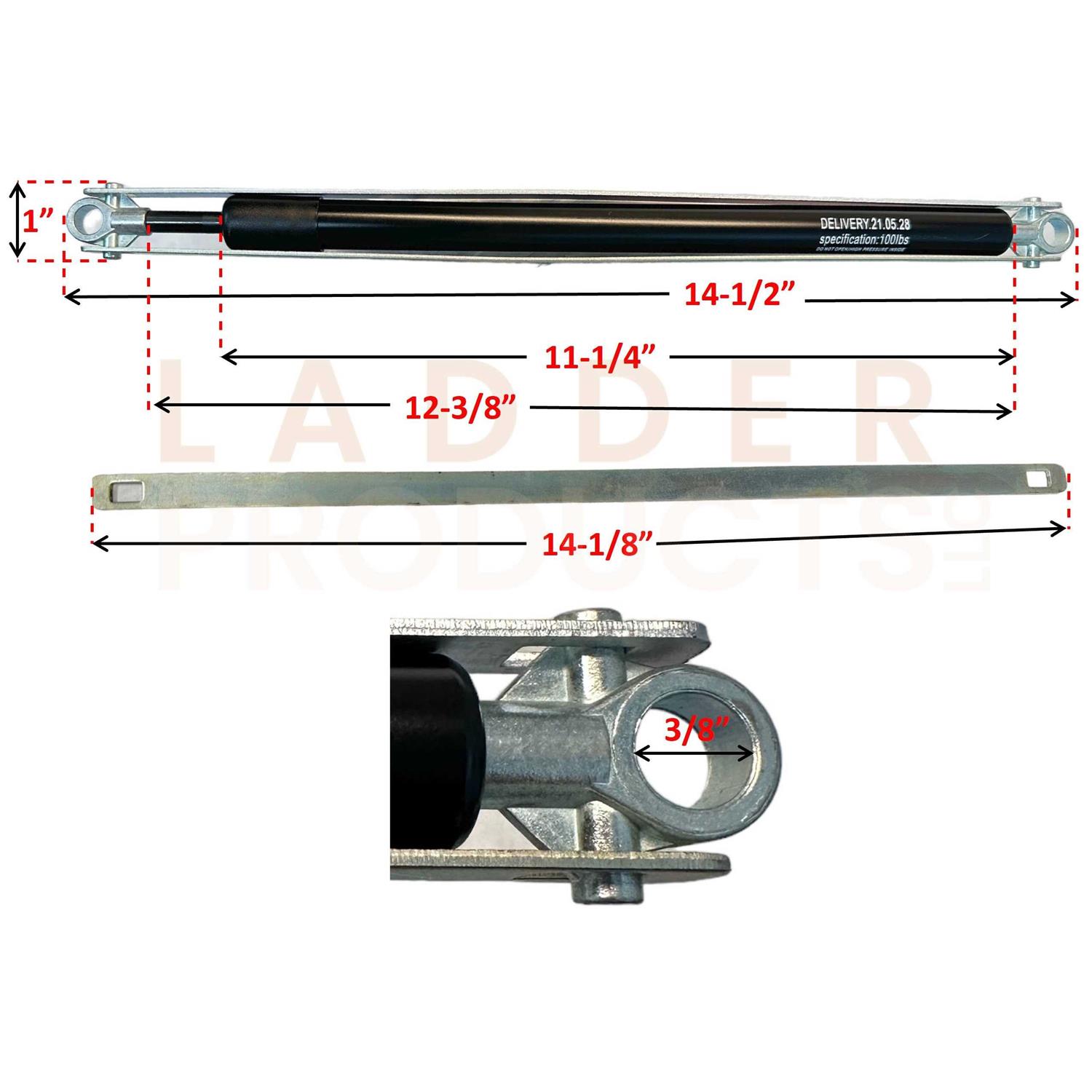 Werner Aluminum Extension Ladder Locks 28-11 - MT - Mrs Treak