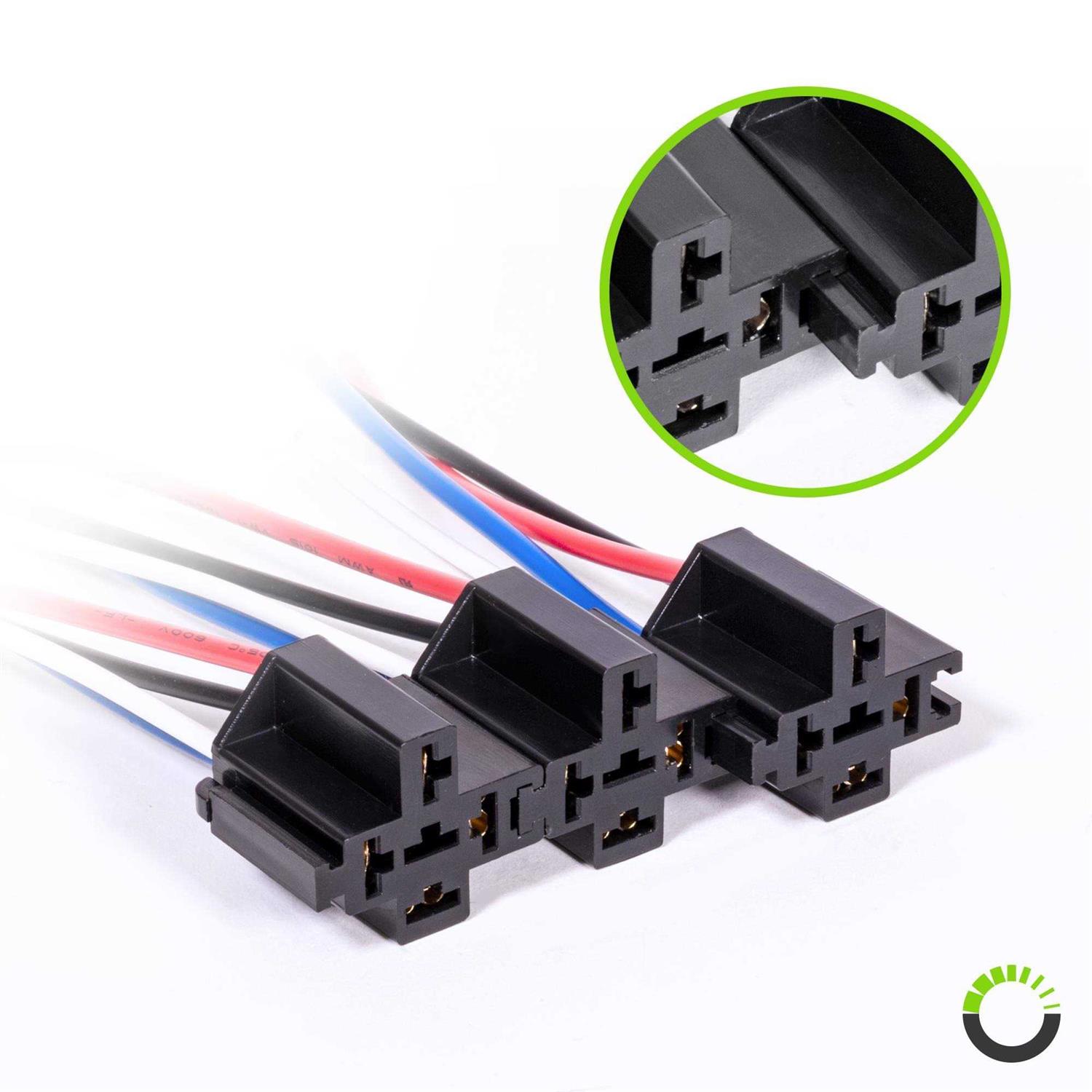 True Mods 12V Auto Waterproof Fuse Relay Box Block Kit w/ 12AWG + 16AWG Pre-Wired Harness Universal Relay - MT - Mrs Treak