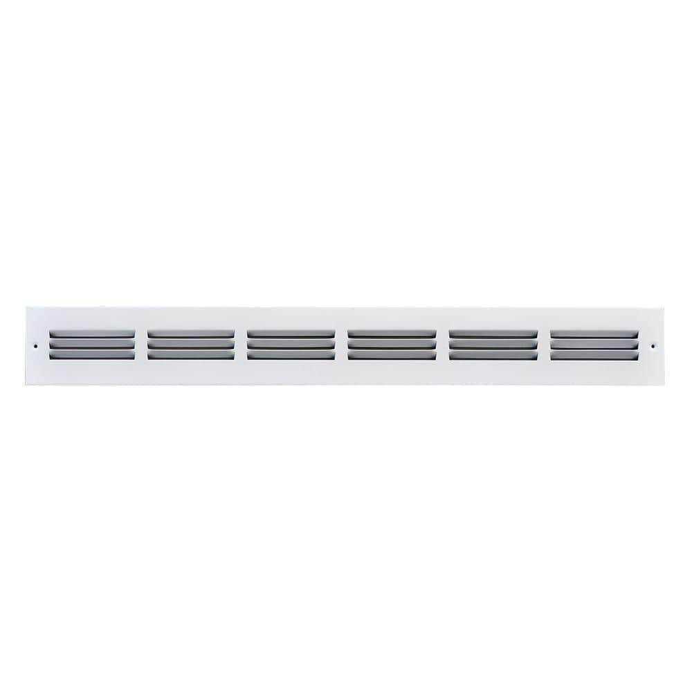 Truaire 3.5 inch Depth Stamped Steel Triangular Baseboard Grill - MT - Mrs Treak