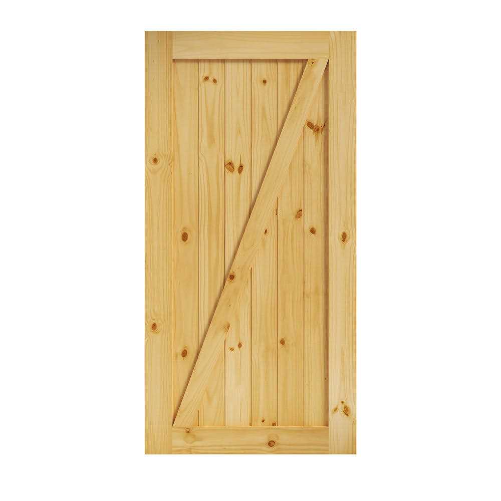 EightDoors Z-Shape Knotty Pine Barn Door Slab - MT - Mrs Treak