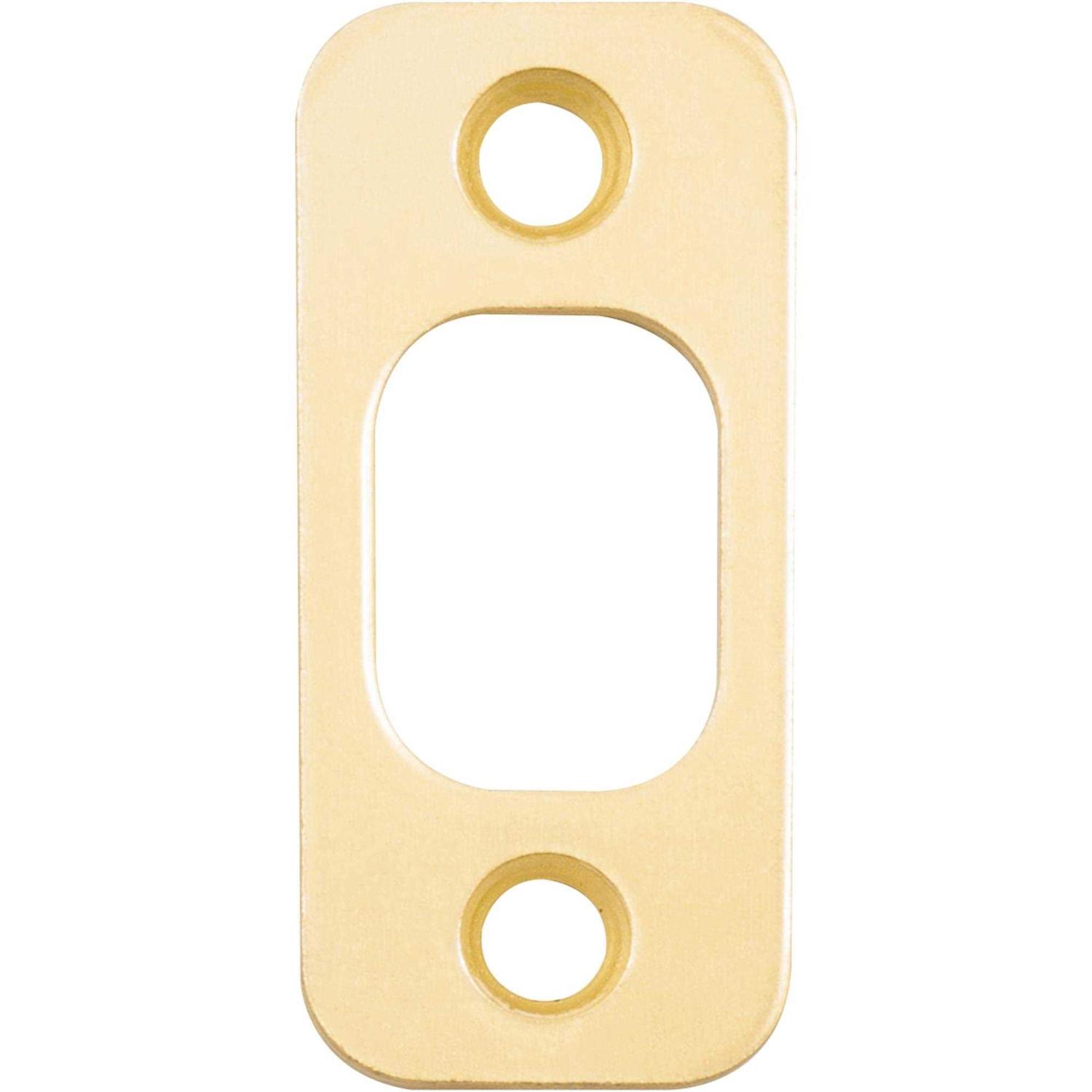 Stone Harbor Hardware Round Corner Deadbolt Strike Plate Center-to-Center - MT - Mrs Treak