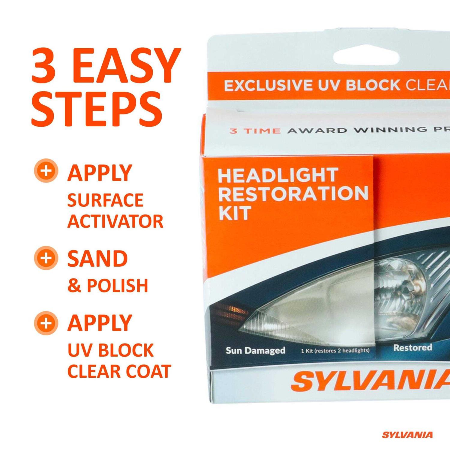Sylvania Headlight Restoration Kit - MT - Mrs Treak