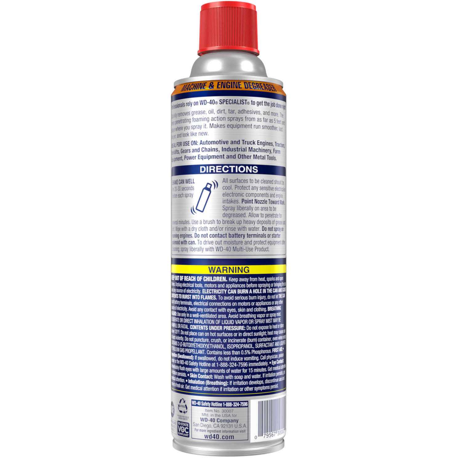 WD-40 Specialist Machine & Engine Degreaser Foaming Spray 300070 - Mrs Treak