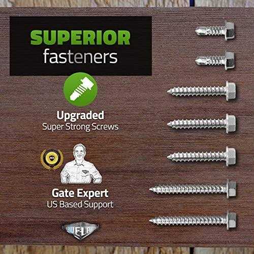 True Latch Telescopic Gate Brace Wood Privacy Fence Anti Sag Gate Kit - MT - Mrs Treak