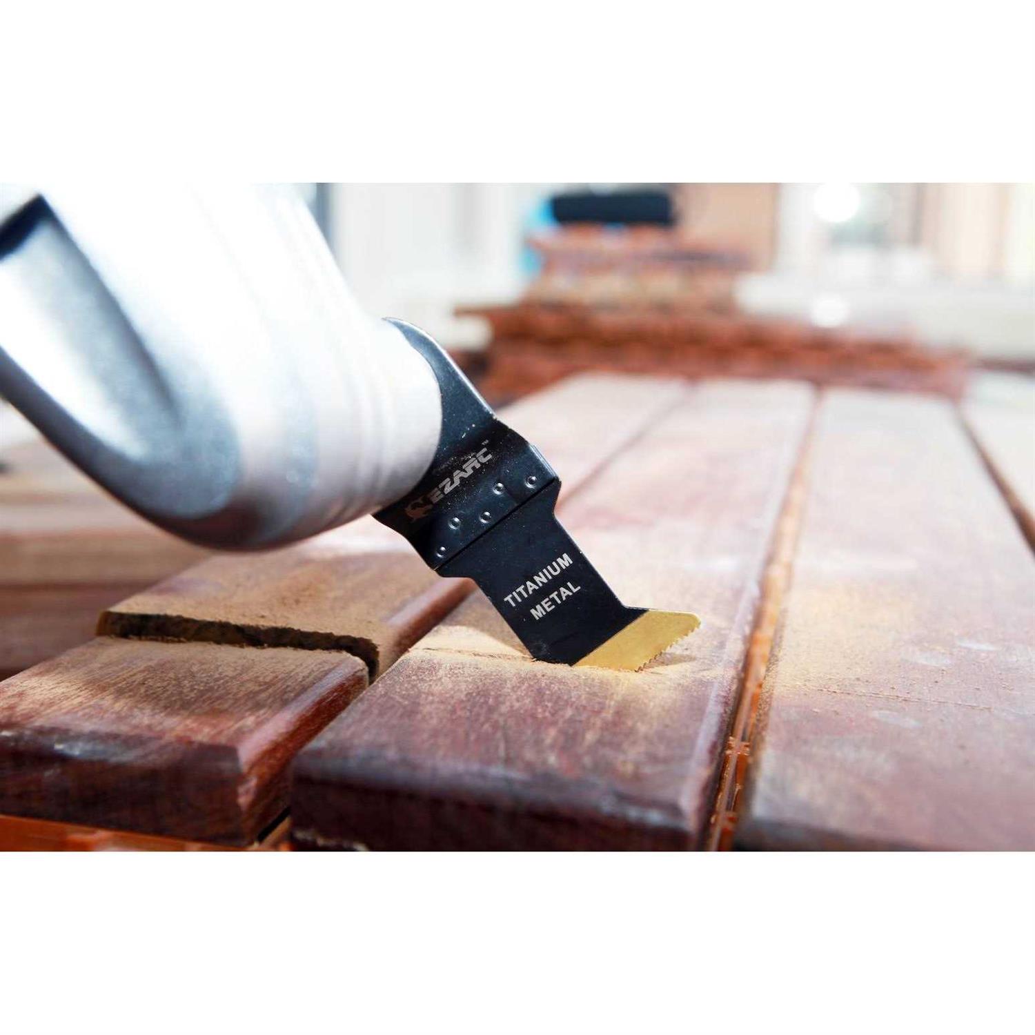 EZARC Oscillating Tool Blades Carbide Multitool Saw Blades for Hard Material, Hardened Metal, Nails, Bolts and Screws - MT - Mrs Treak