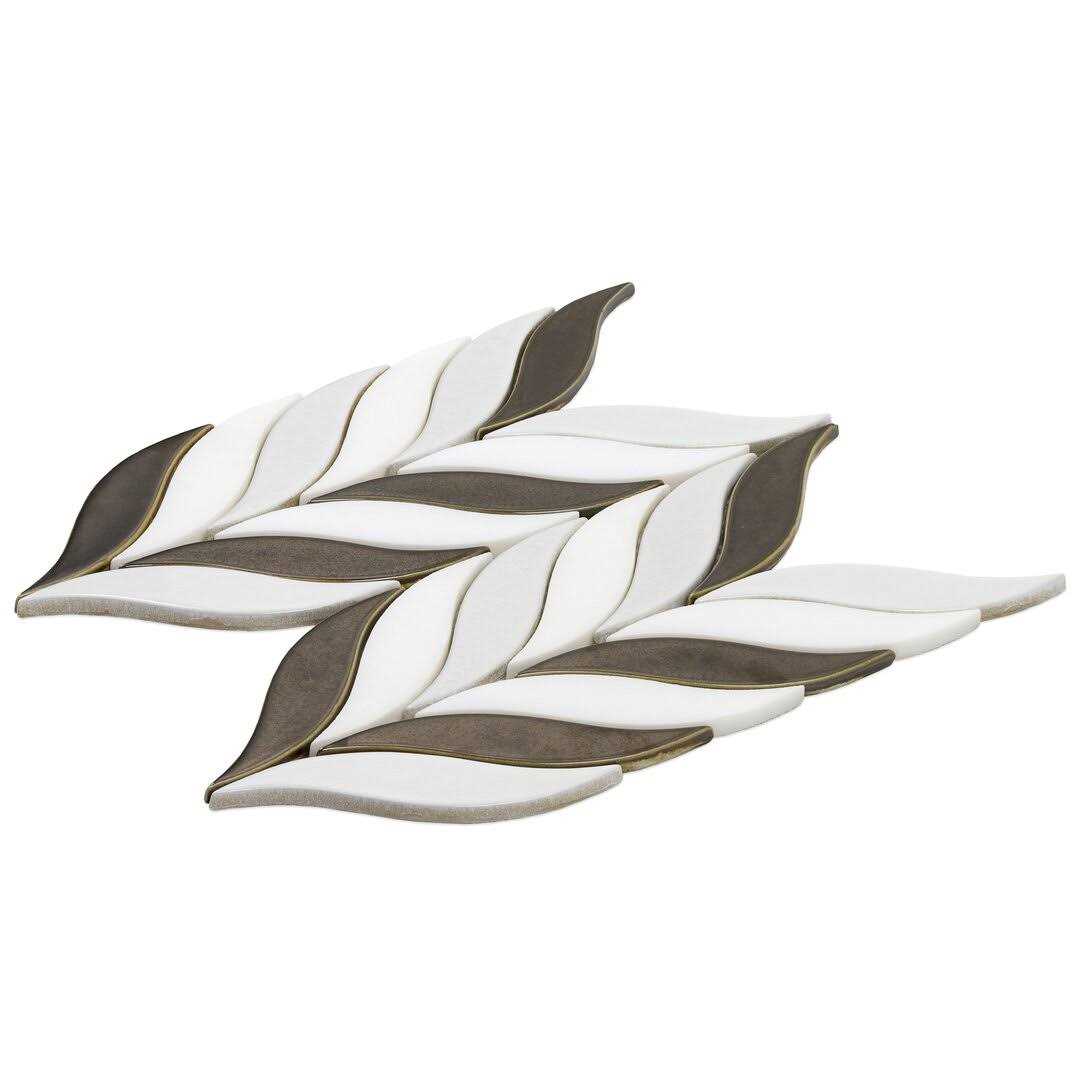 Delphi Sprig 2×22 x 3×22 Ceramic Mosaic Tile Ivy Hill Tile - MT - Mrs Treak