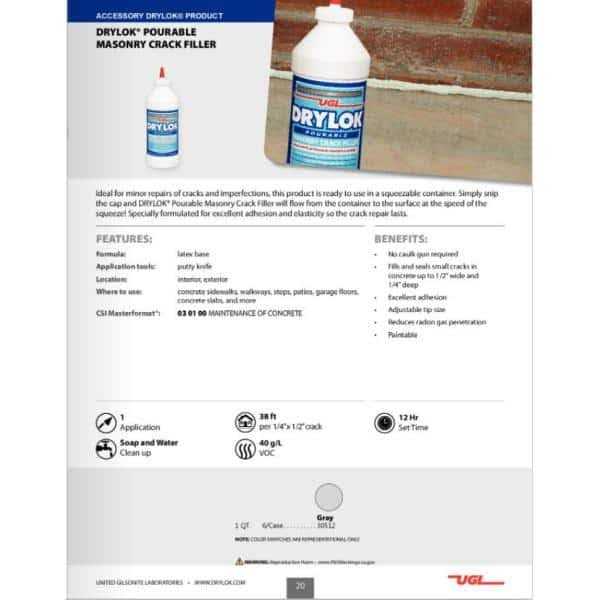 Drylok 1 gal Clear Penetrating Sealer 23613 - MT - Mrs Treak
