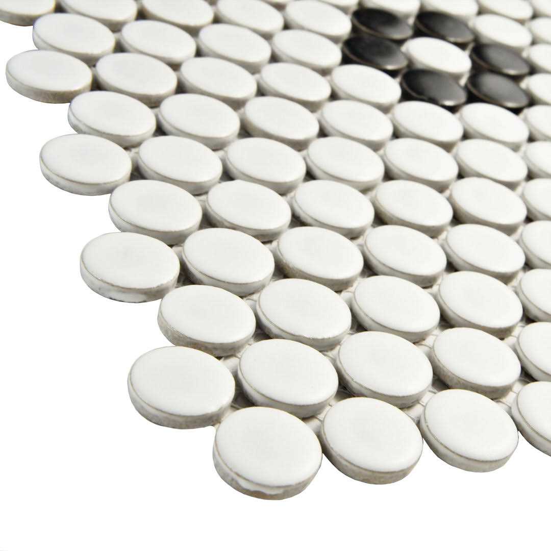 Merola Tile Metro Penny 1 x 1 Porcelain Penny Round Mosaic Wall & Floor Tile - MT - Mrs Treak