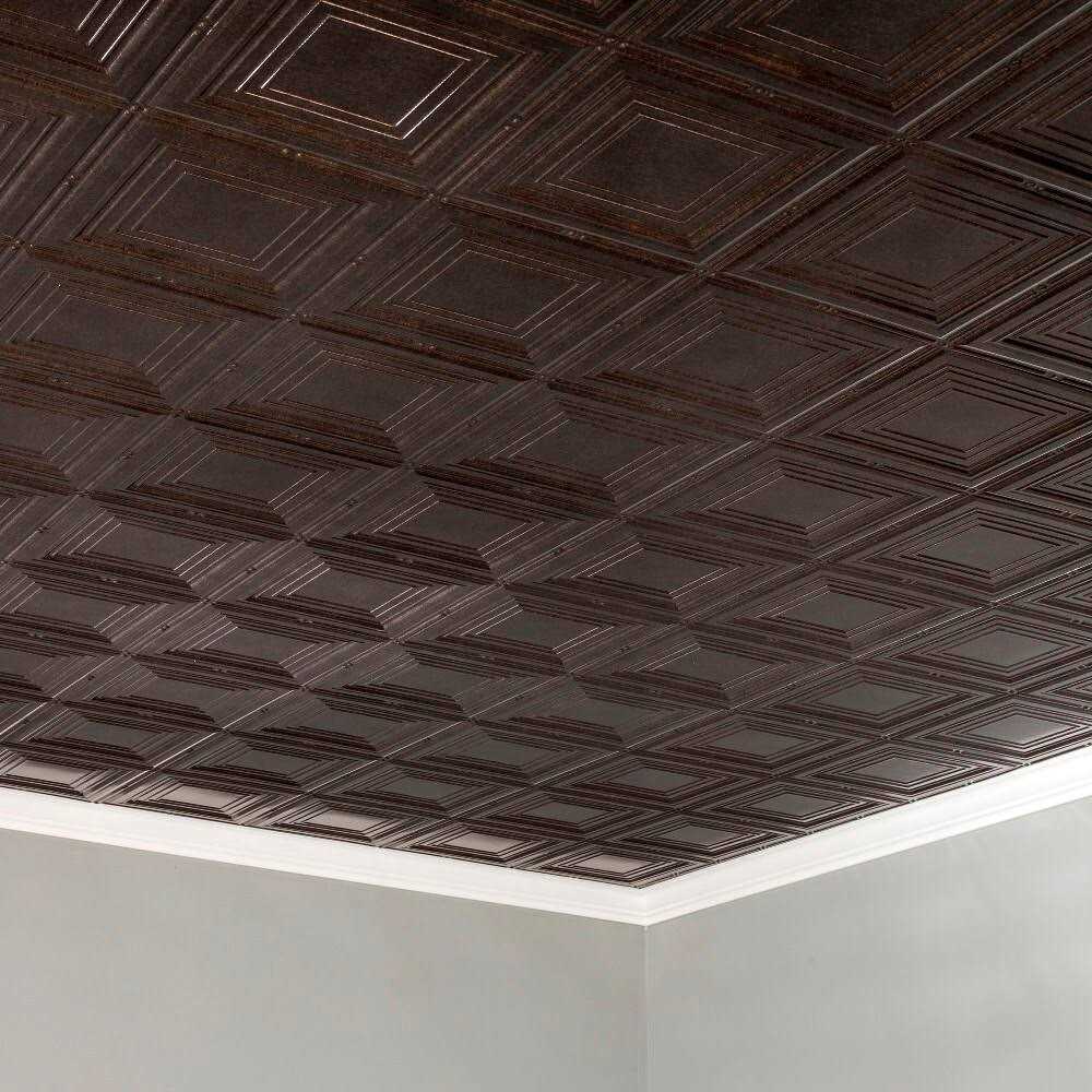 Fasade Portrait Decorative Vinyl 2ft x 4ft Glue Up Ceiling Tile - MT - Mrs Treak