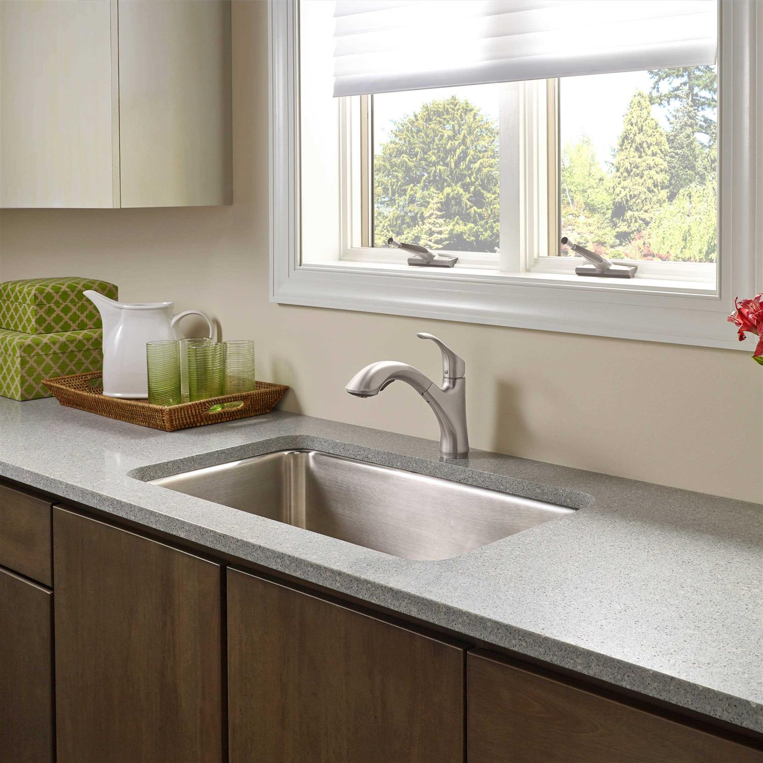 Pfister F-529-7MRGS Miri 1-Handle Pull-Down Kitchen Faucet with Soap Dispenser - MT - Mrs Treak